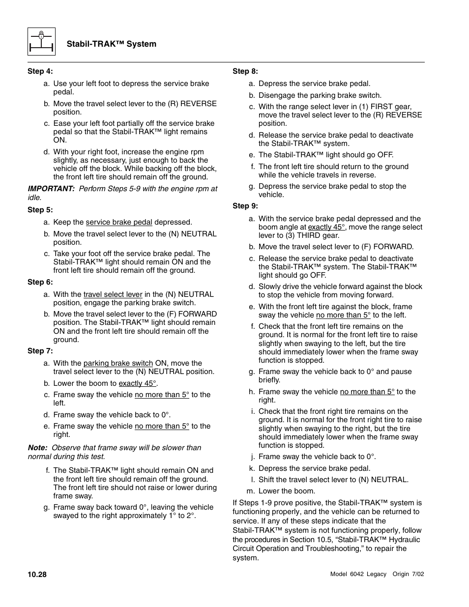 SkyTrak 6042 Service Manual User Manual | Page 534 / 544