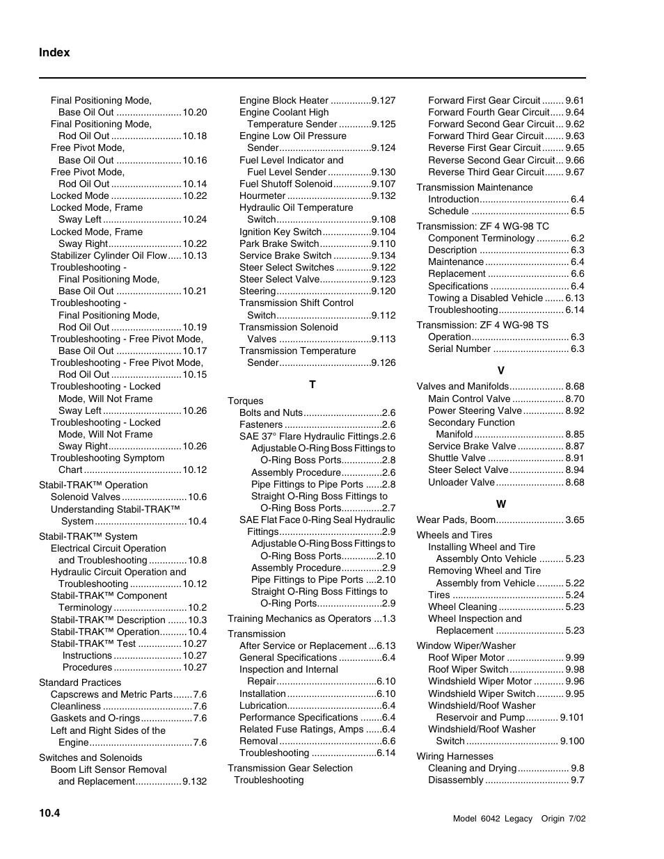 SkyTrak 6042 Service Manual User Manual | Page 538 / 544