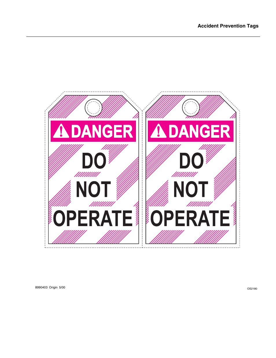 Accident prevention tags | SkyTrak 6042 Service Manual User Manual | Page 541 / 544