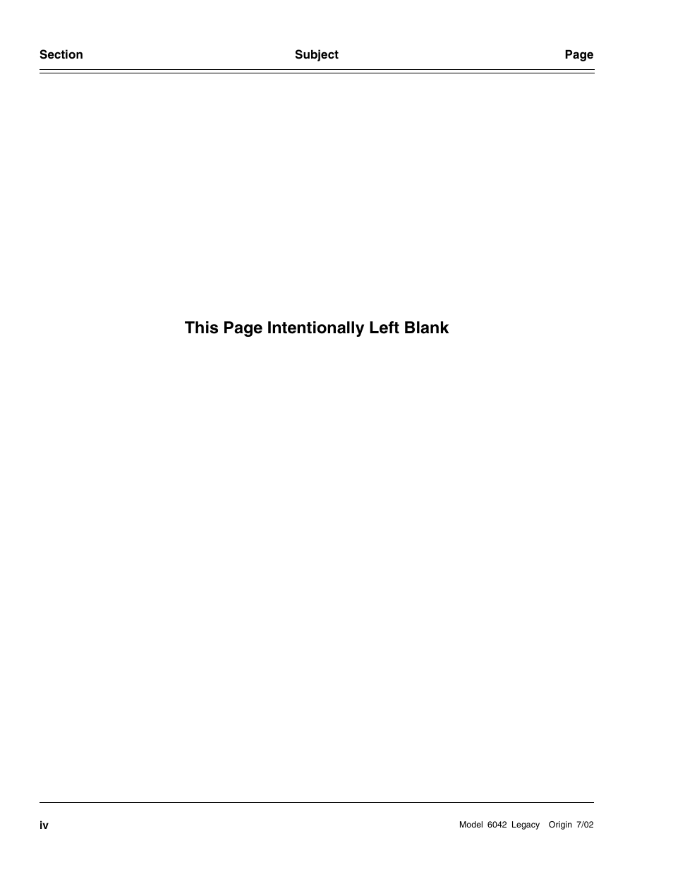 This page intentionally left blank | SkyTrak 6042 Service Manual User Manual | Page 6 / 544