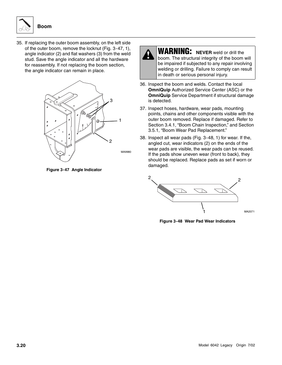 Warning | SkyTrak 6042 Service Manual User Manual | Page 66 / 544
