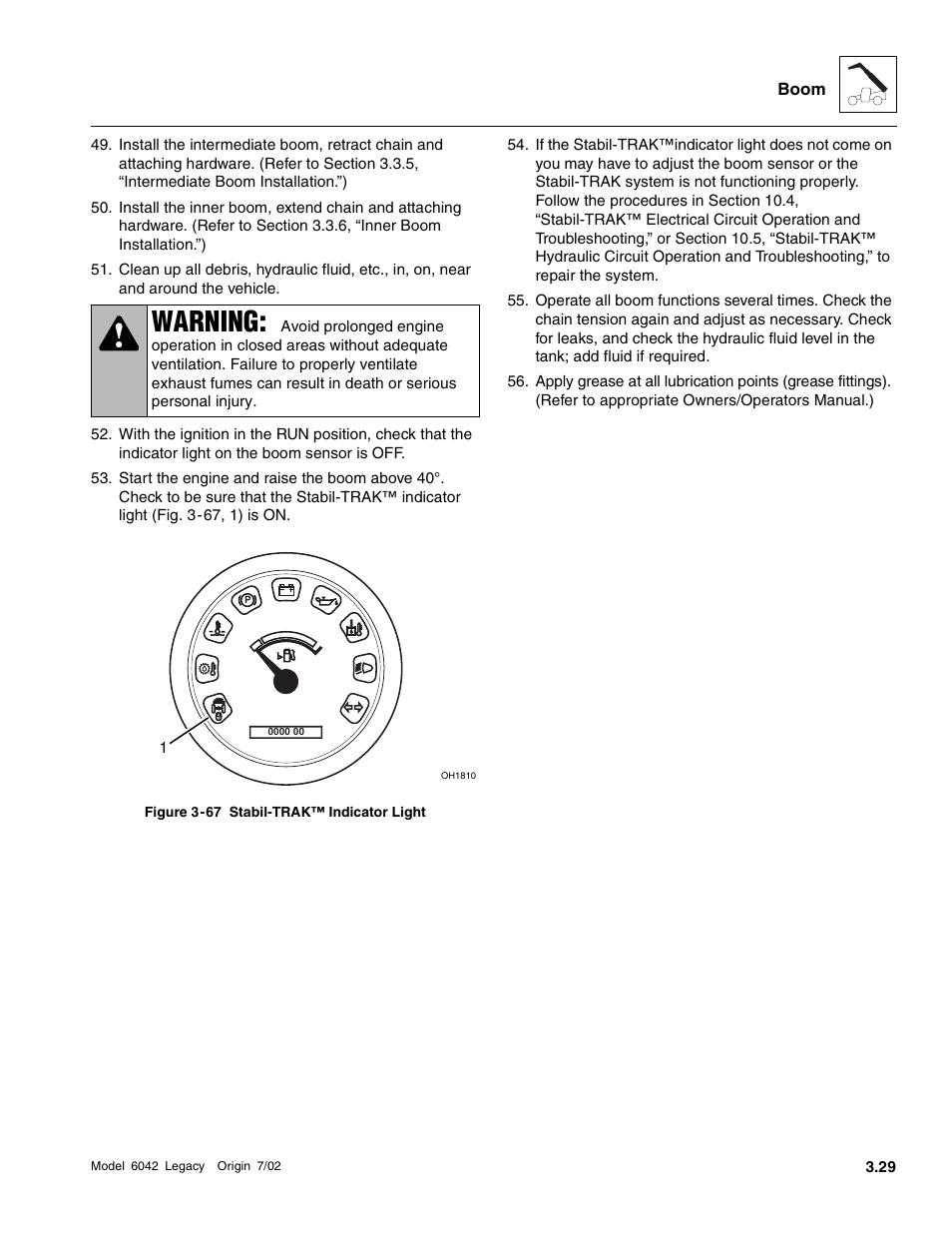Warning | SkyTrak 6042 Service Manual User Manual | Page 75 / 544