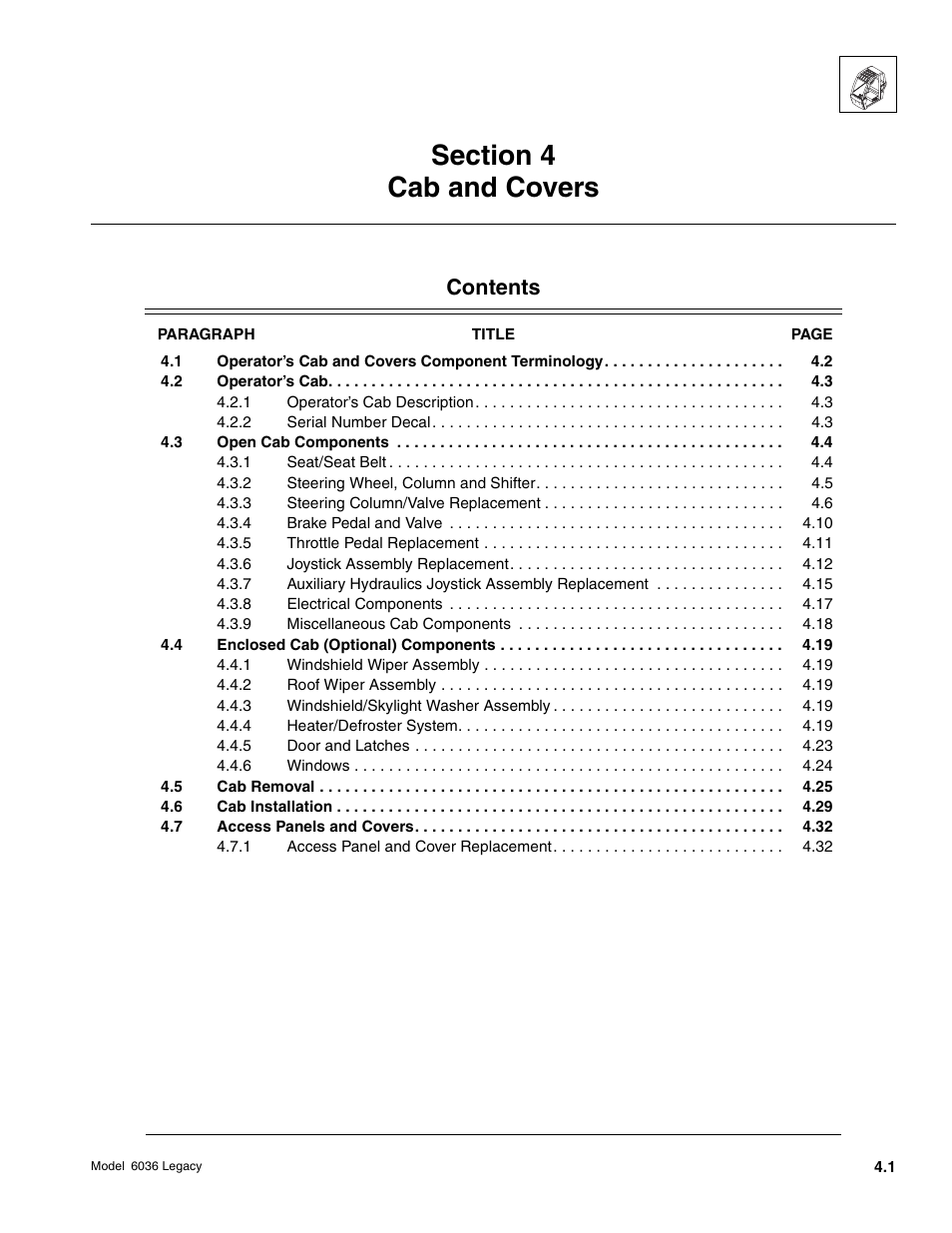 SkyTrak 6036 Service Manual User Manual | Page 105 / 460