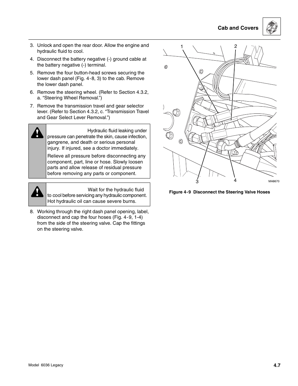 Warning | SkyTrak 6036 Service Manual User Manual | Page 111 / 460