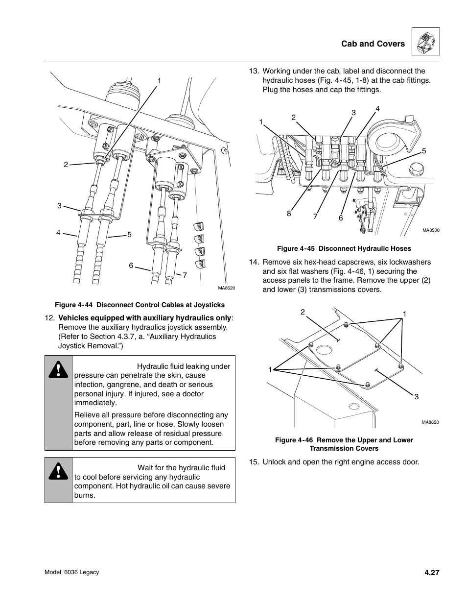 Warning | SkyTrak 6036 Service Manual User Manual | Page 131 / 460