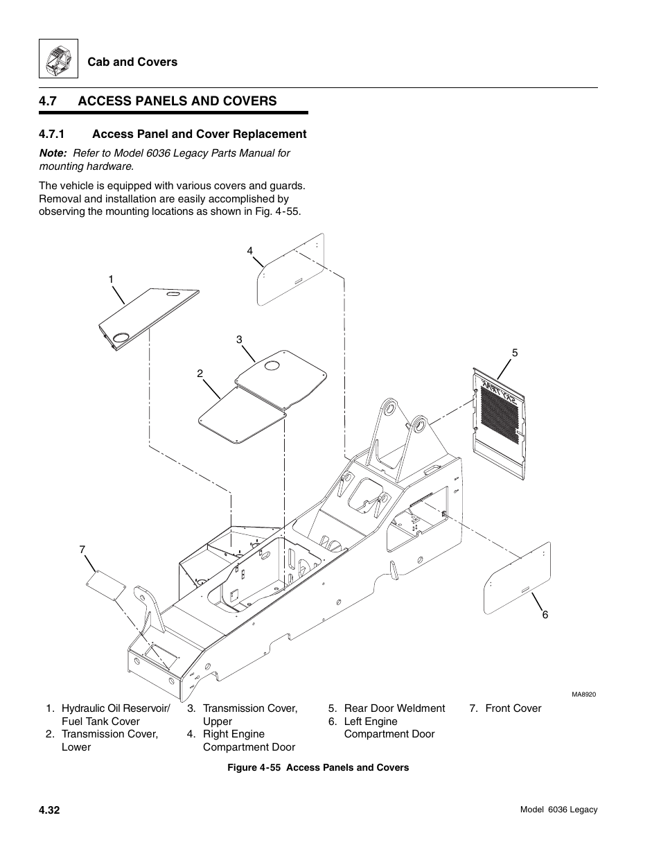 SkyTrak 6036 Service Manual User Manual | Page 136 / 460