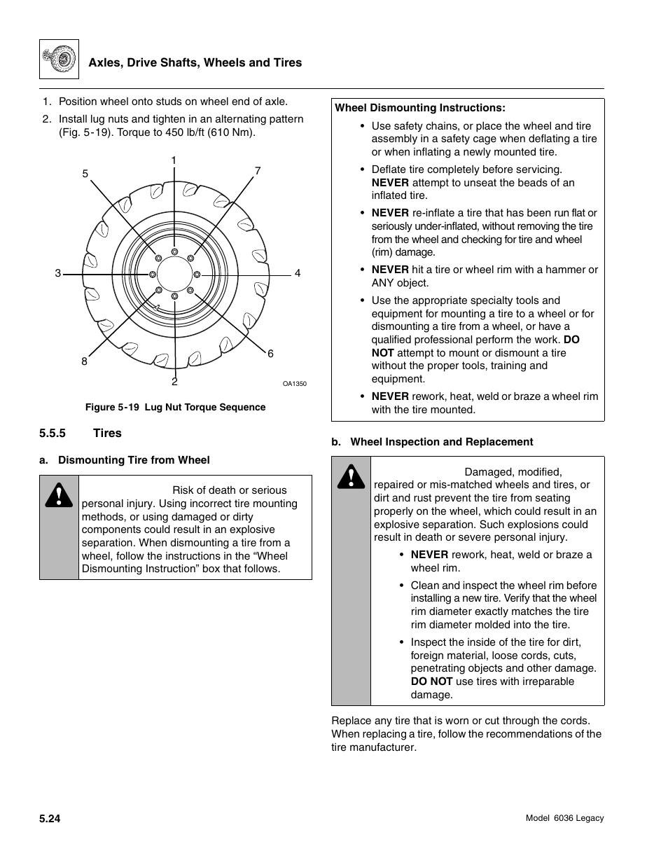 Warning | SkyTrak 6036 Service Manual User Manual | Page 160 / 460