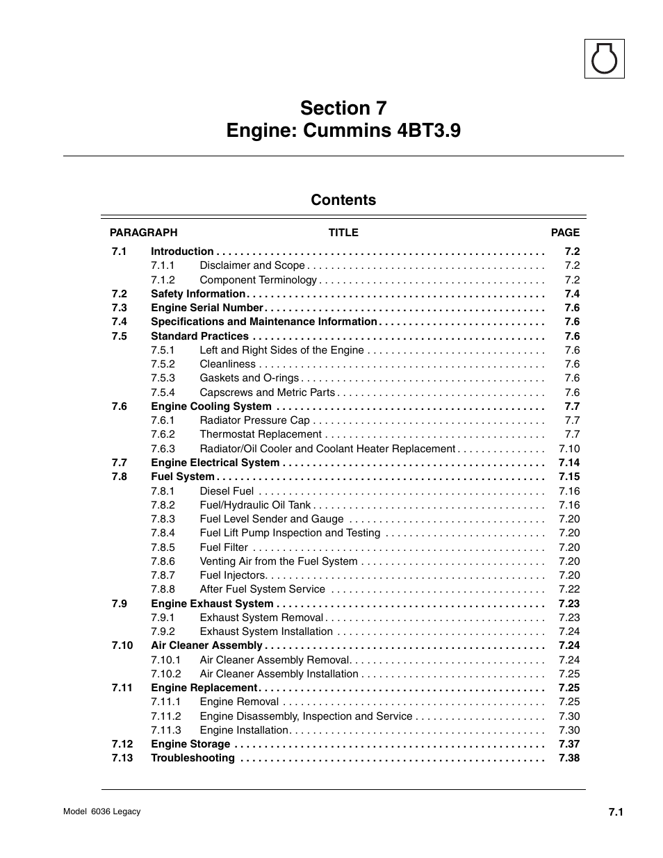 SkyTrak 6036 Service Manual User Manual | Page 179 / 460