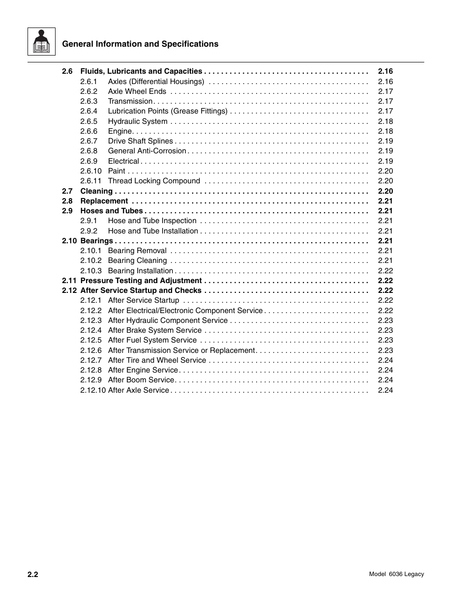 SkyTrak 6036 Service Manual User Manual | Page 18 / 460