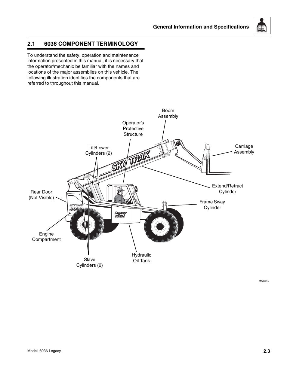 SkyTrak 6036 Service Manual User Manual | Page 19 / 460