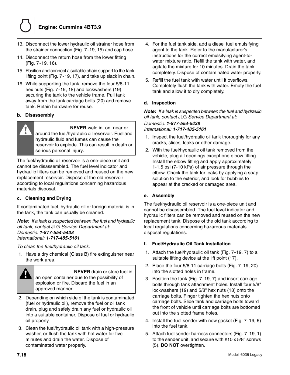 Danger, Warning | SkyTrak 6036 Service Manual User Manual | Page 196 / 460