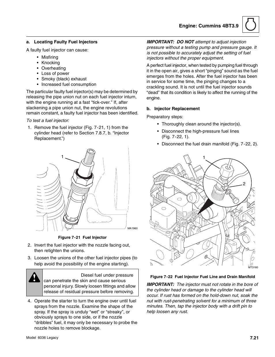 Warning | SkyTrak 6036 Service Manual User Manual | Page 199 / 460