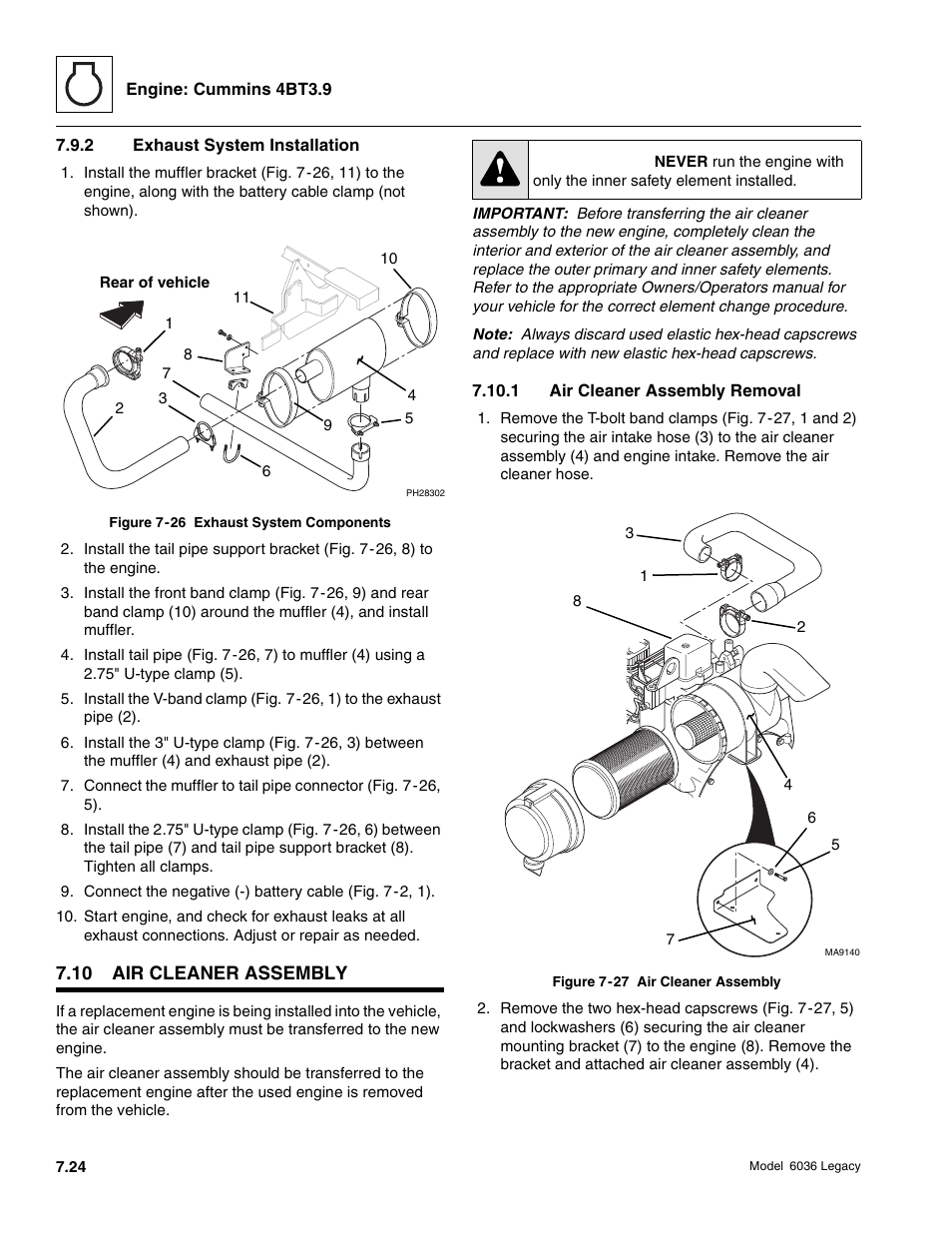 Caution | SkyTrak 6036 Service Manual User Manual | Page 202 / 460