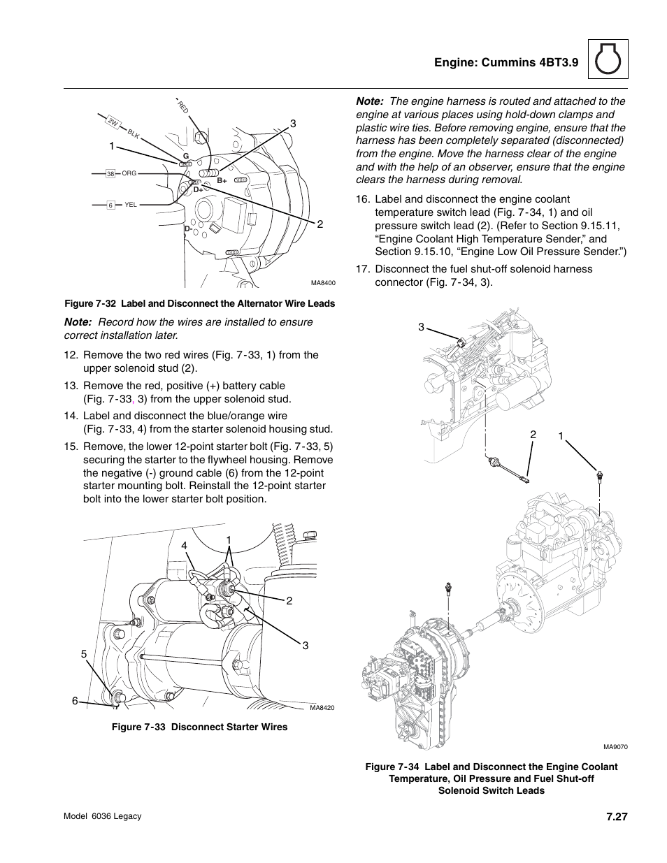 Engine: cummins 4bt3.9 | SkyTrak 6036 Service Manual User Manual | Page 205 / 460