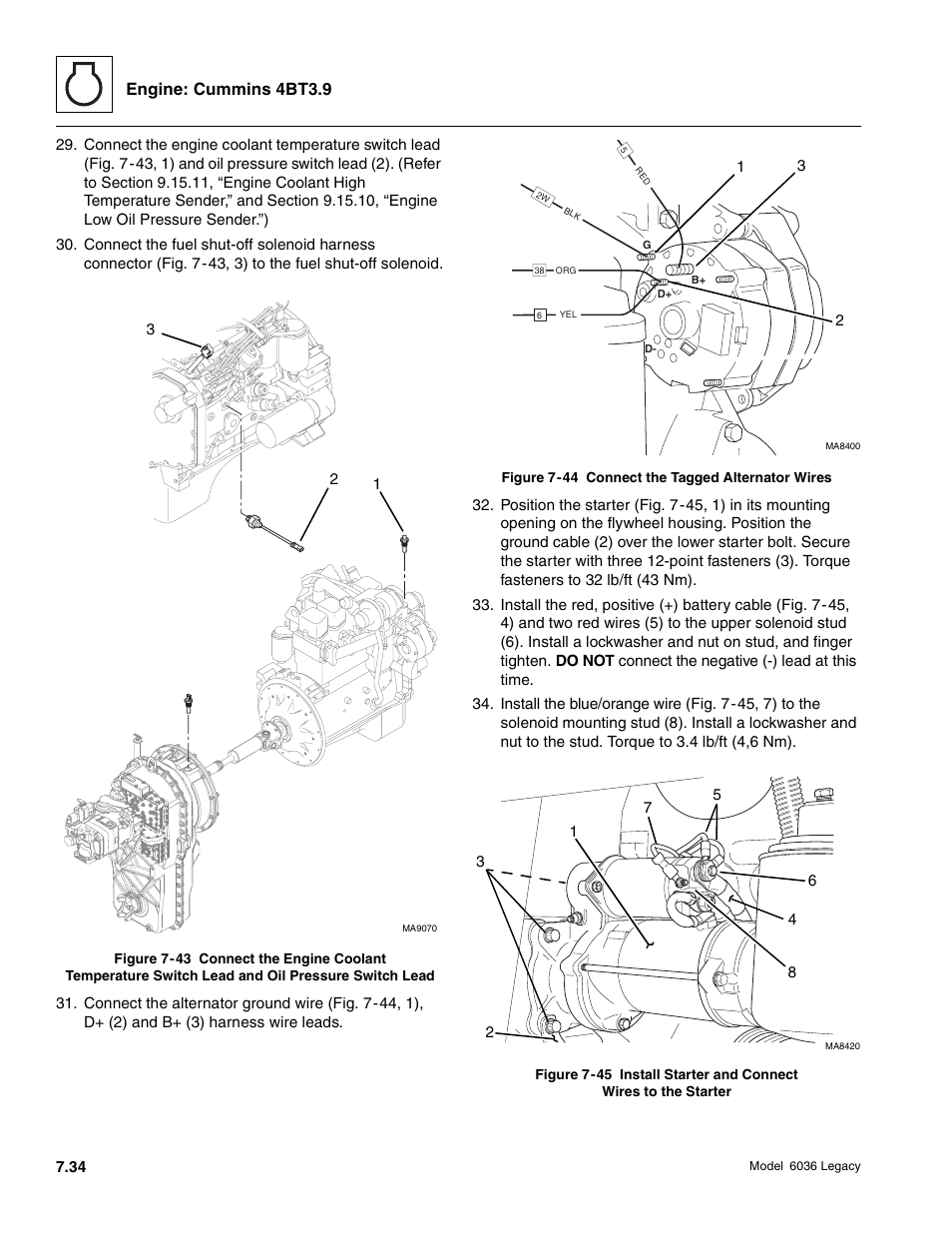 Engine: cummins 4bt3.9 | SkyTrak 6036 Service Manual User Manual | Page 212 / 460