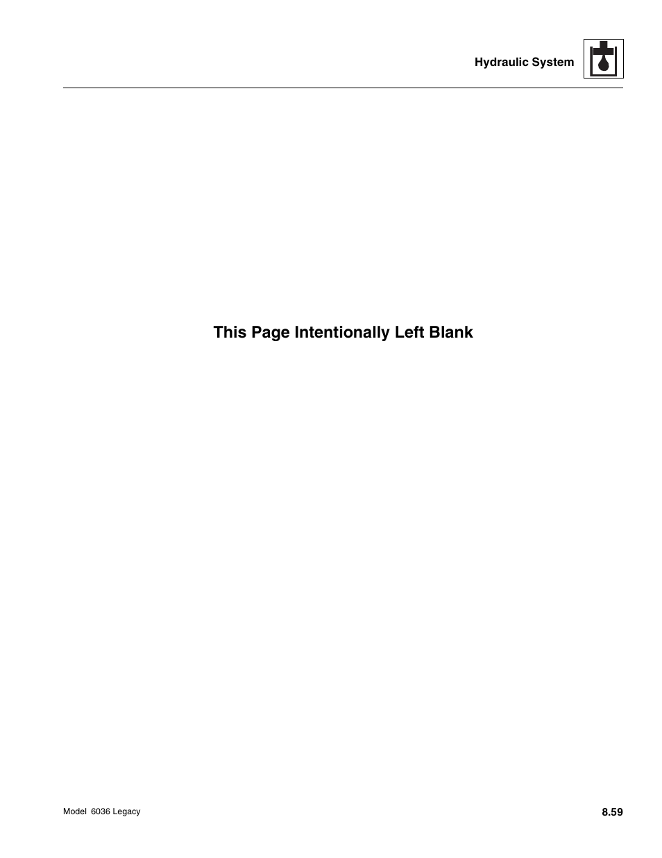 This page intentionally left blank | SkyTrak 6036 Service Manual User Manual | Page 275 / 460