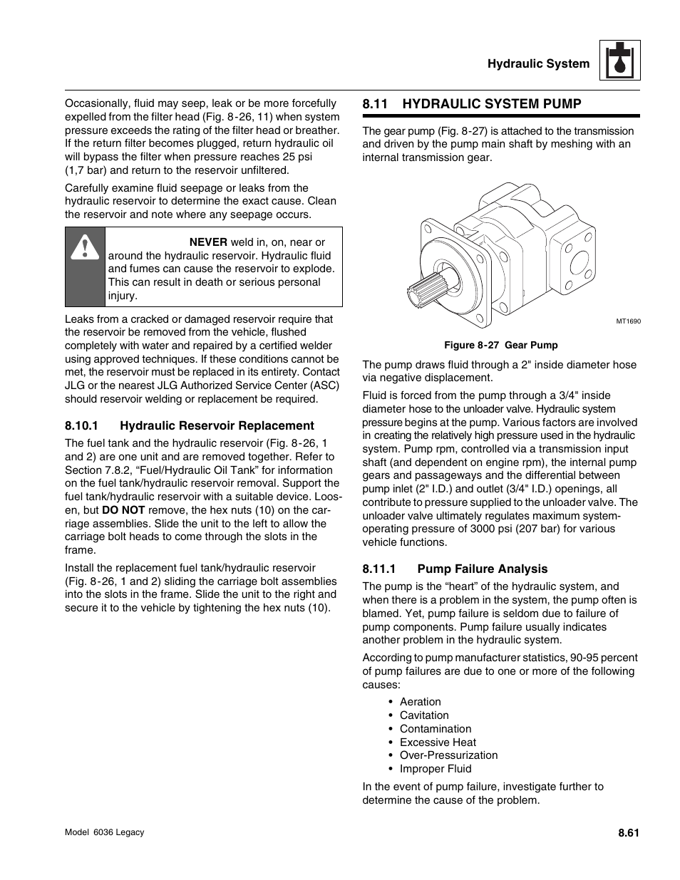 Danger | SkyTrak 6036 Service Manual User Manual | Page 277 / 460