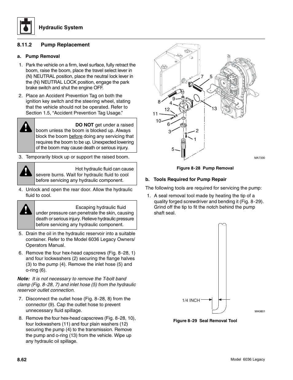 Warning | SkyTrak 6036 Service Manual User Manual | Page 278 / 460