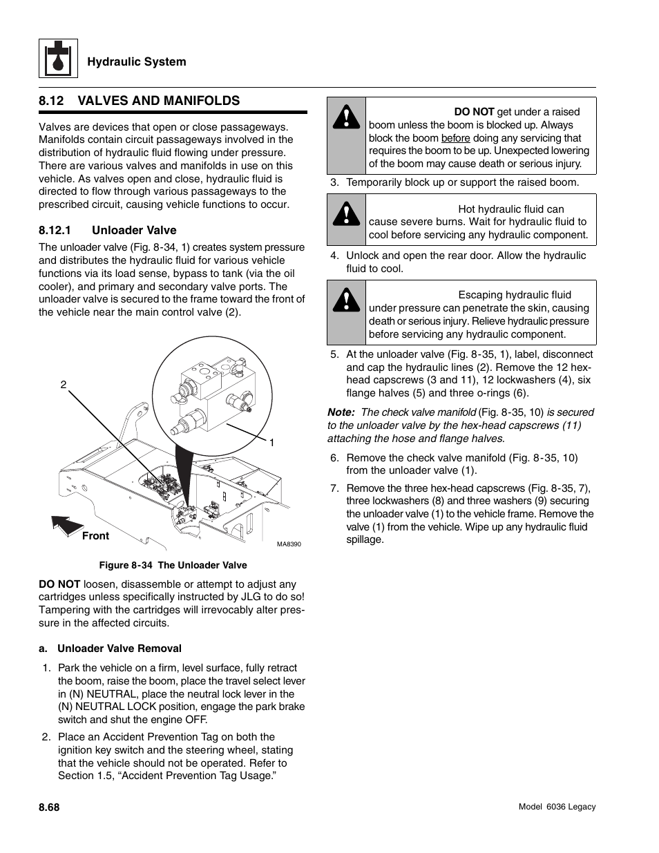 Warning | SkyTrak 6036 Service Manual User Manual | Page 284 / 460