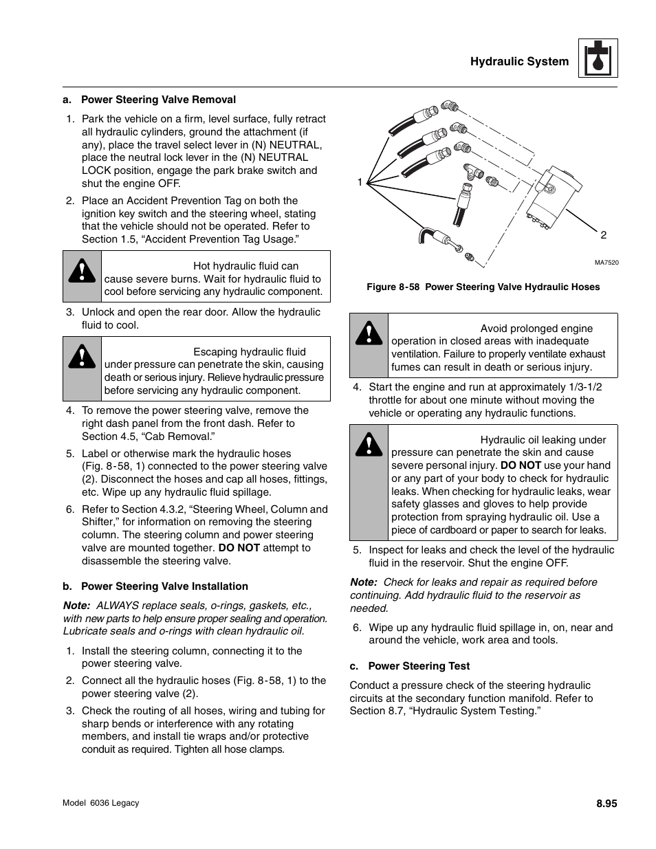Warning | SkyTrak 6036 Service Manual User Manual | Page 311 / 460