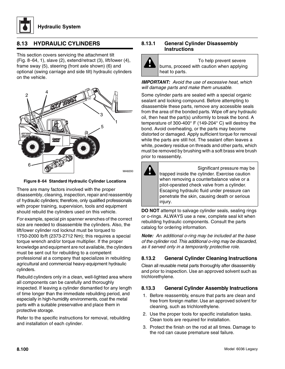 Warning | SkyTrak 6036 Service Manual User Manual | Page 316 / 460