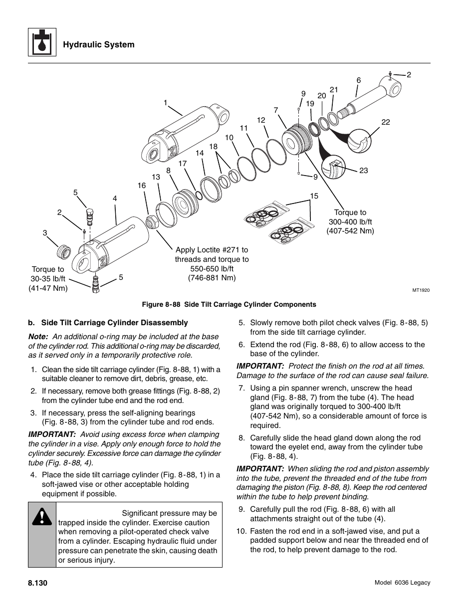 Warning | SkyTrak 6036 Service Manual User Manual | Page 346 / 460