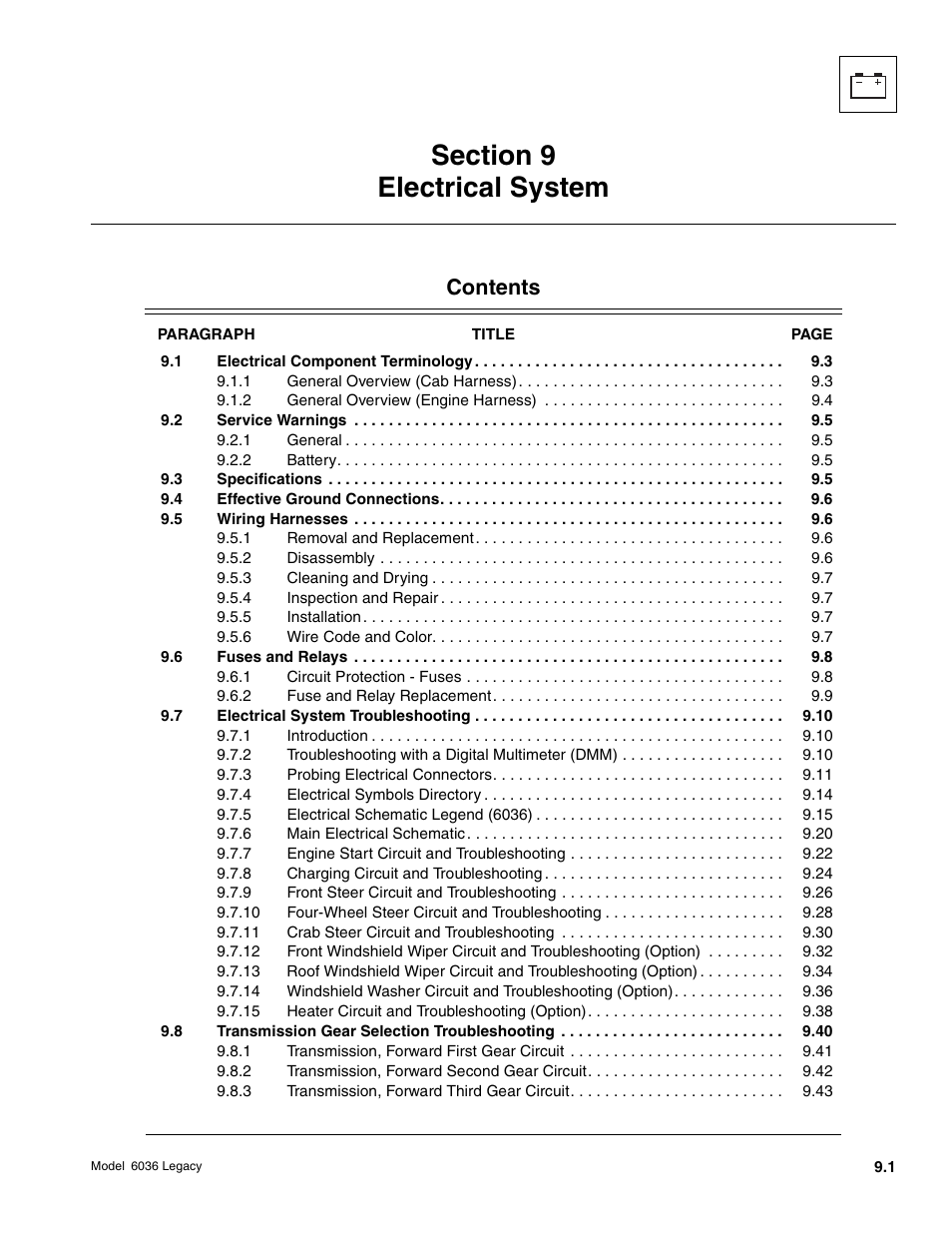 SkyTrak 6036 Service Manual User Manual | Page 353 / 460