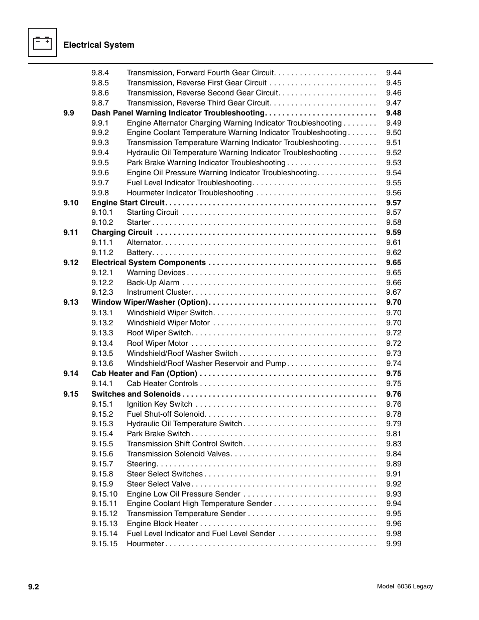 SkyTrak 6036 Service Manual User Manual | Page 354 / 460