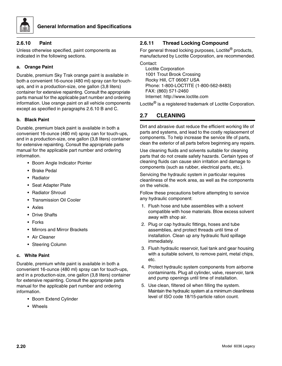 SkyTrak 6036 Service Manual User Manual | Page 36 / 460