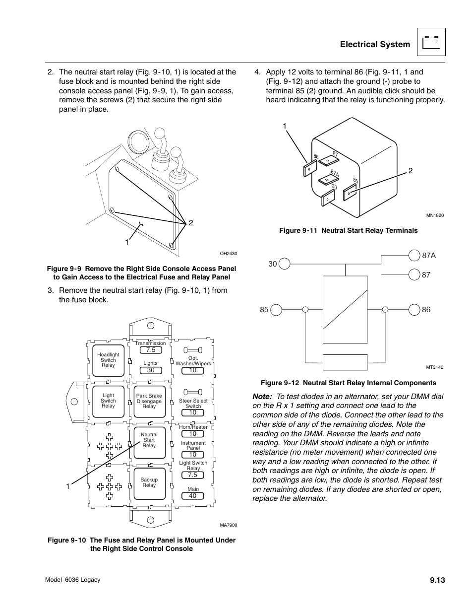 Electrical system | SkyTrak 6036 Service Manual User Manual | Page 365 / 460