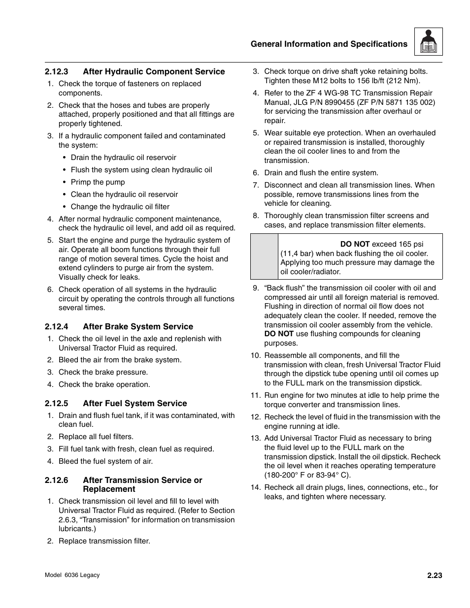 Caution | SkyTrak 6036 Service Manual User Manual | Page 39 / 460