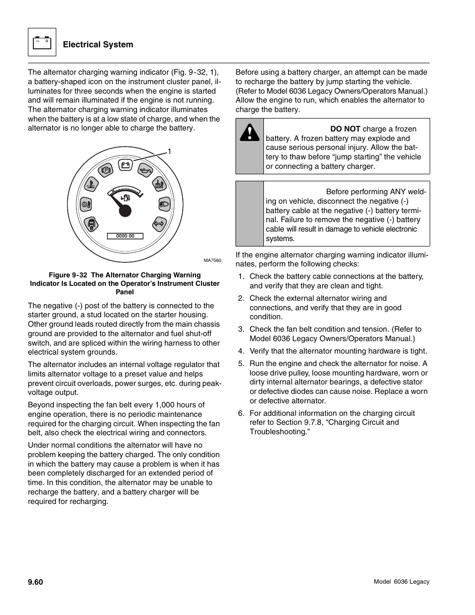 Warning, Caution | SkyTrak 6036 Service Manual User Manual | Page 412 / 460