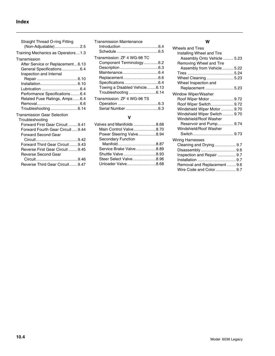 SkyTrak 6036 Service Manual User Manual | Page 456 / 460