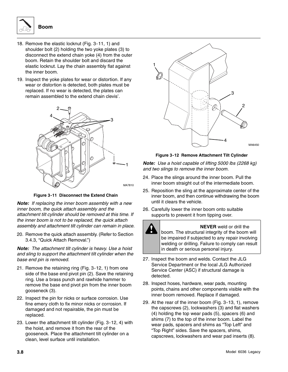Warning | SkyTrak 6036 Service Manual User Manual | Page 48 / 460