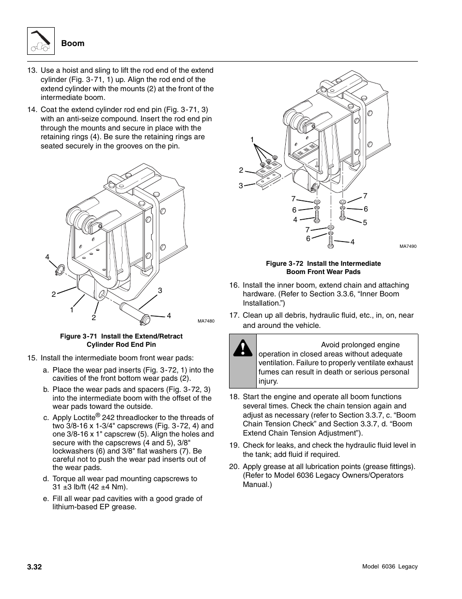 Warning | SkyTrak 6036 Service Manual User Manual | Page 72 / 460