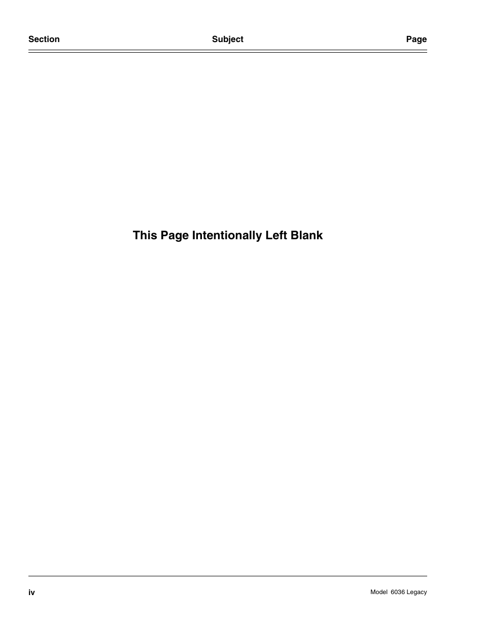 This page intentionally left blank | SkyTrak 6036 Service Manual User Manual | Page 8 / 460