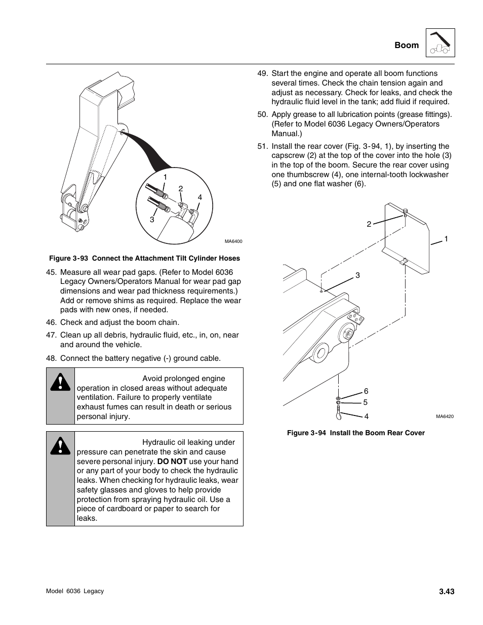 Warning | SkyTrak 6036 Service Manual User Manual | Page 83 / 460