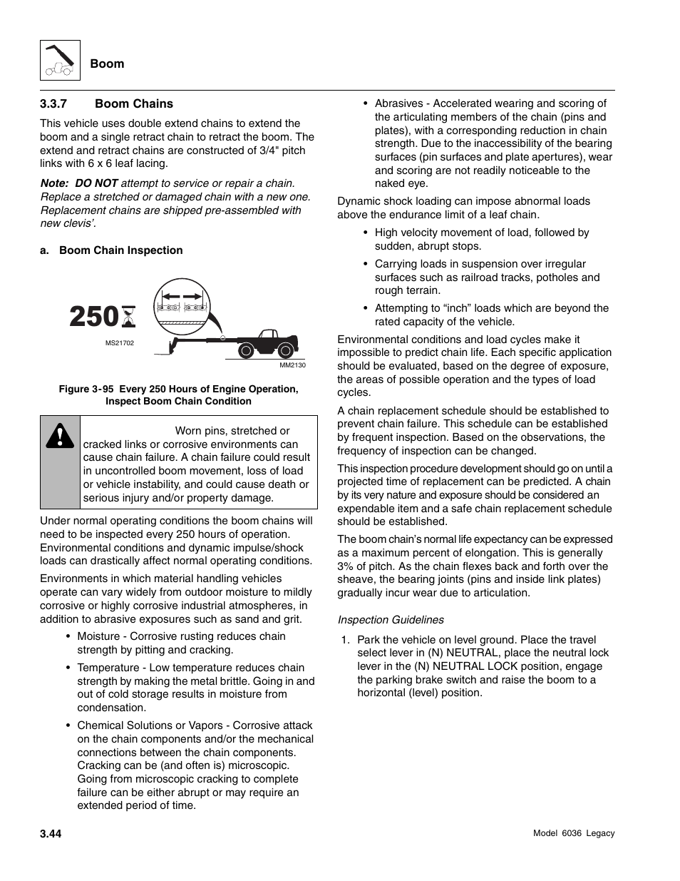 Warning | SkyTrak 6036 Service Manual User Manual | Page 84 / 460