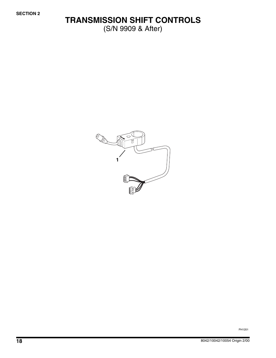Transmission shift controls, S/n 9909 & after) | SkyTrak 10054 User Manual | Page 22 / 412