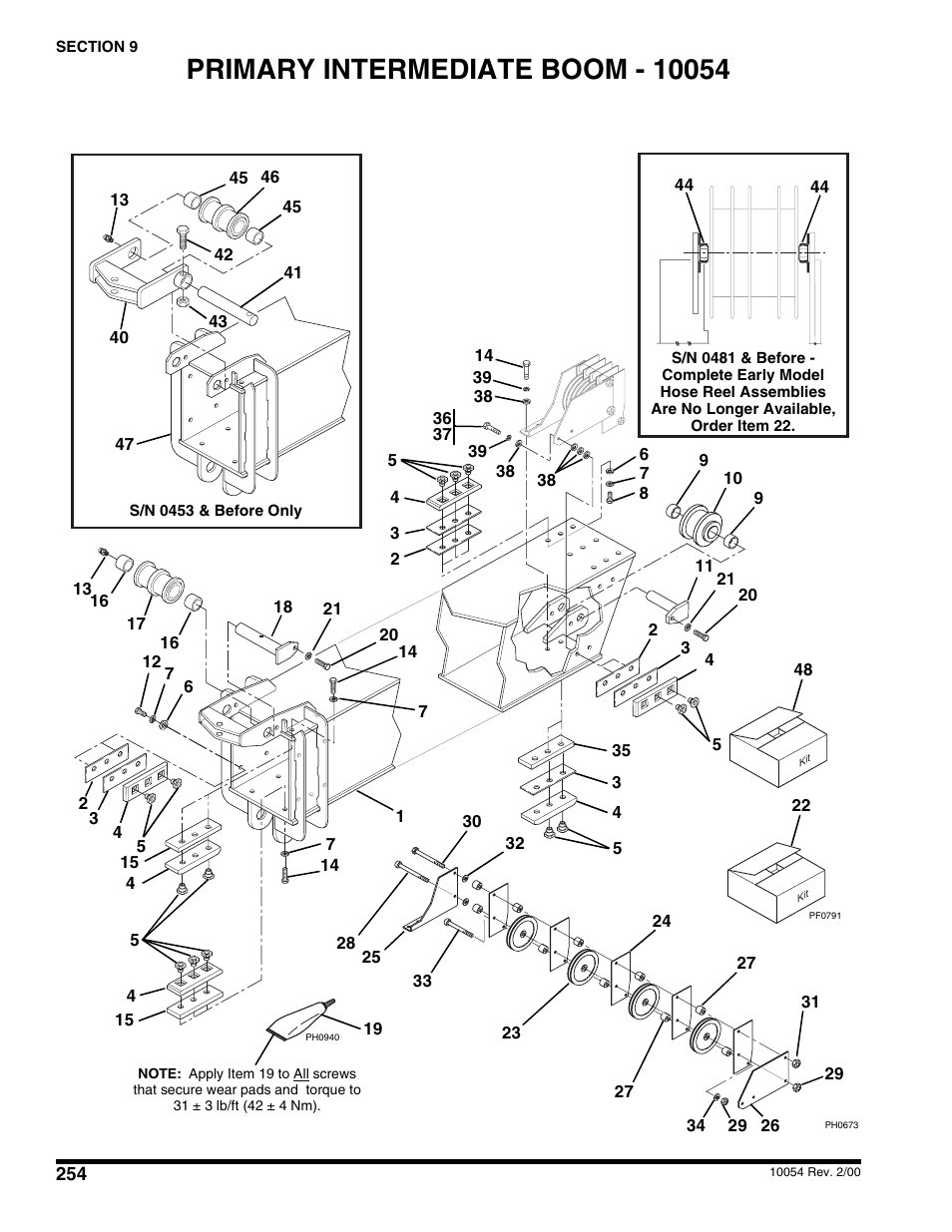 Primary intermediate boom - 10054 | SkyTrak 10054 User Manual | Page 258 / 412