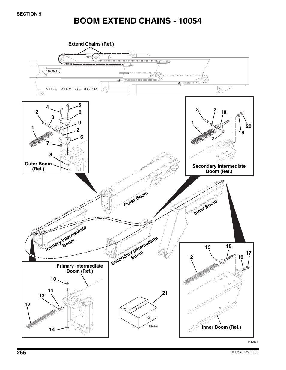 Boom extend chains - 10054 | SkyTrak 10054 User Manual | Page 270 / 412