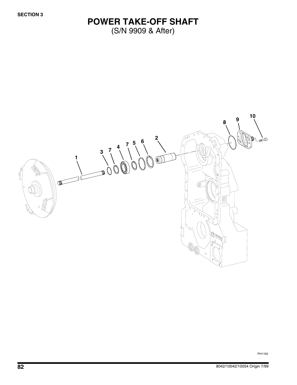 Power take-off shaft, S/n 9909 & after) | SkyTrak 10054 User Manual | Page 86 / 412