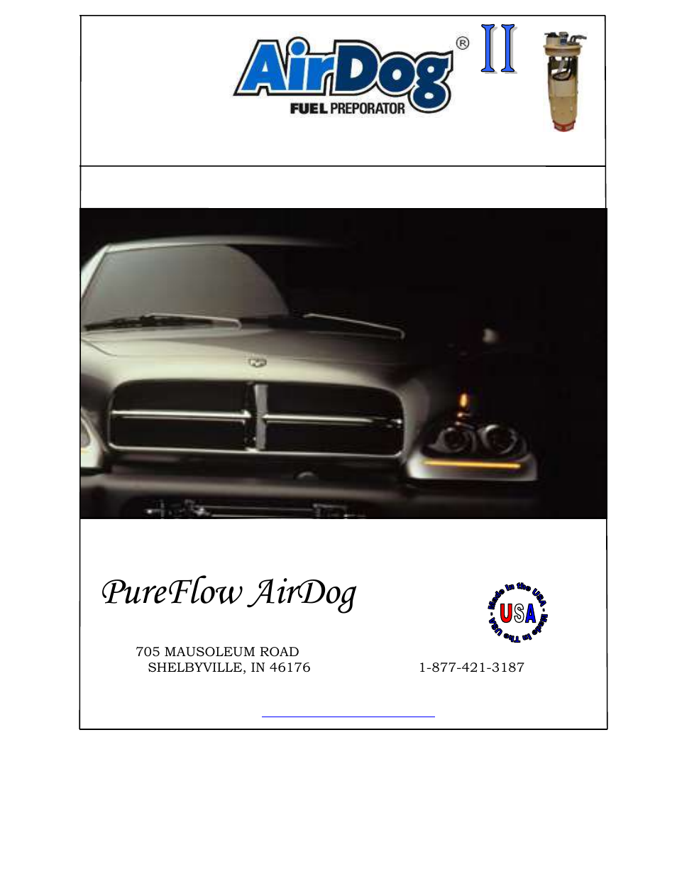 PureFlow AirDog DF-165 - Dodge Cummins 1994-1998 User Manual | 28 pages