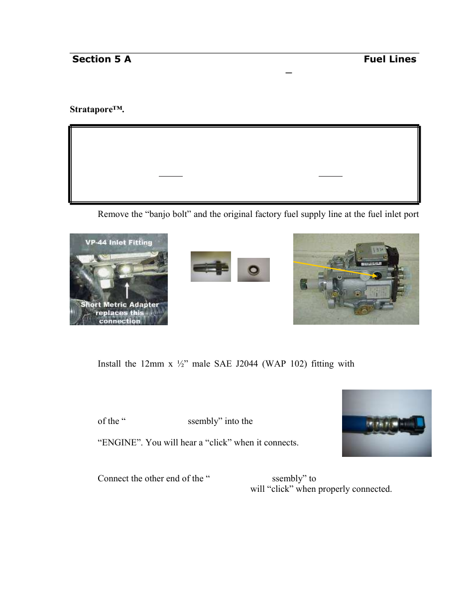 It may break | PureFlow AirDog DF-100 W/O In-Tank Fuel Pump - Dodge Cummins 1998.5-2004 User Manual | Page 11 / 24