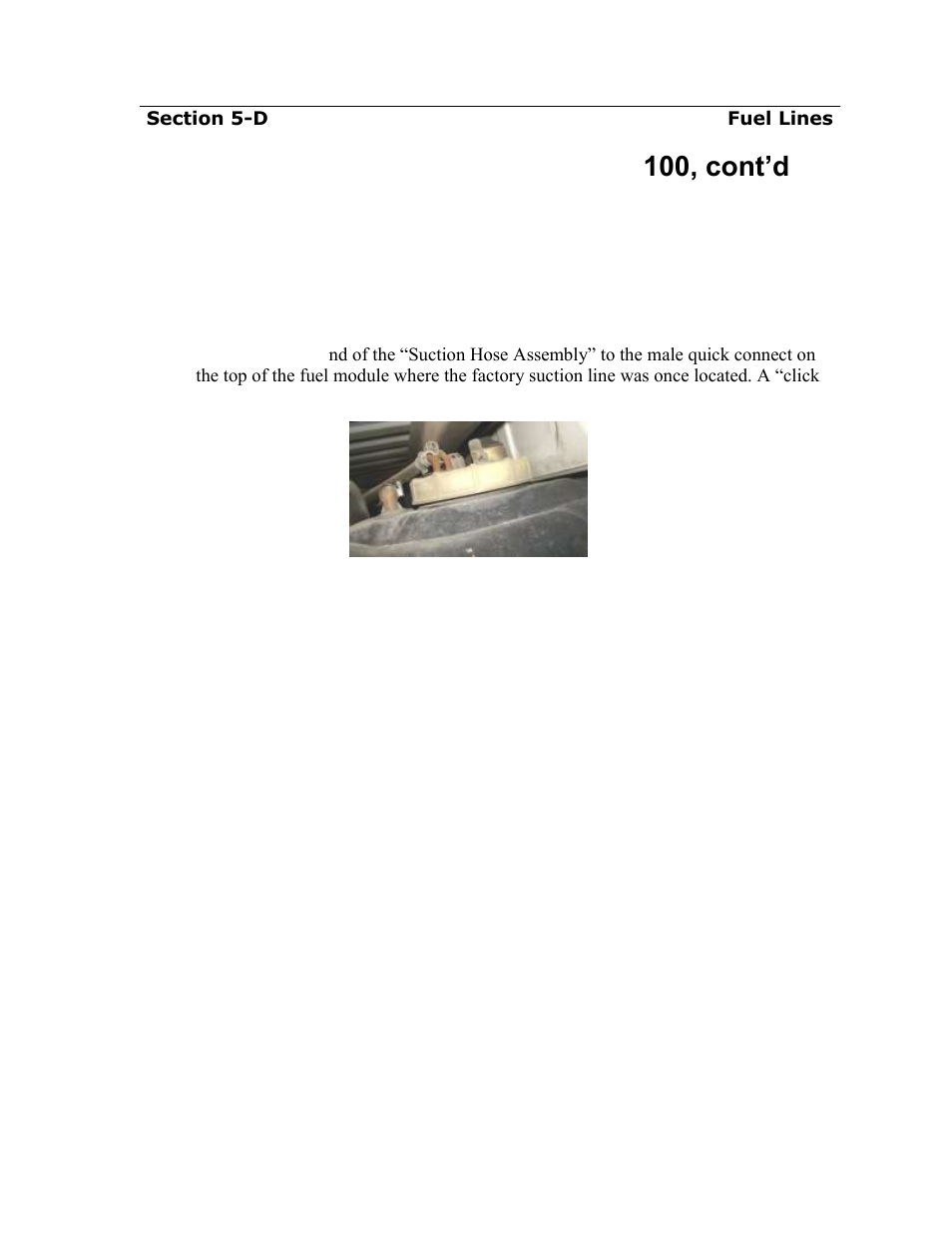 Fuel suction line for airdog, Df- 100, cont’d | PureFlow AirDog DF-100 W/O In-Tank Fuel Pump - Dodge Cummins 1998.5-2004 User Manual | Page 15 / 24