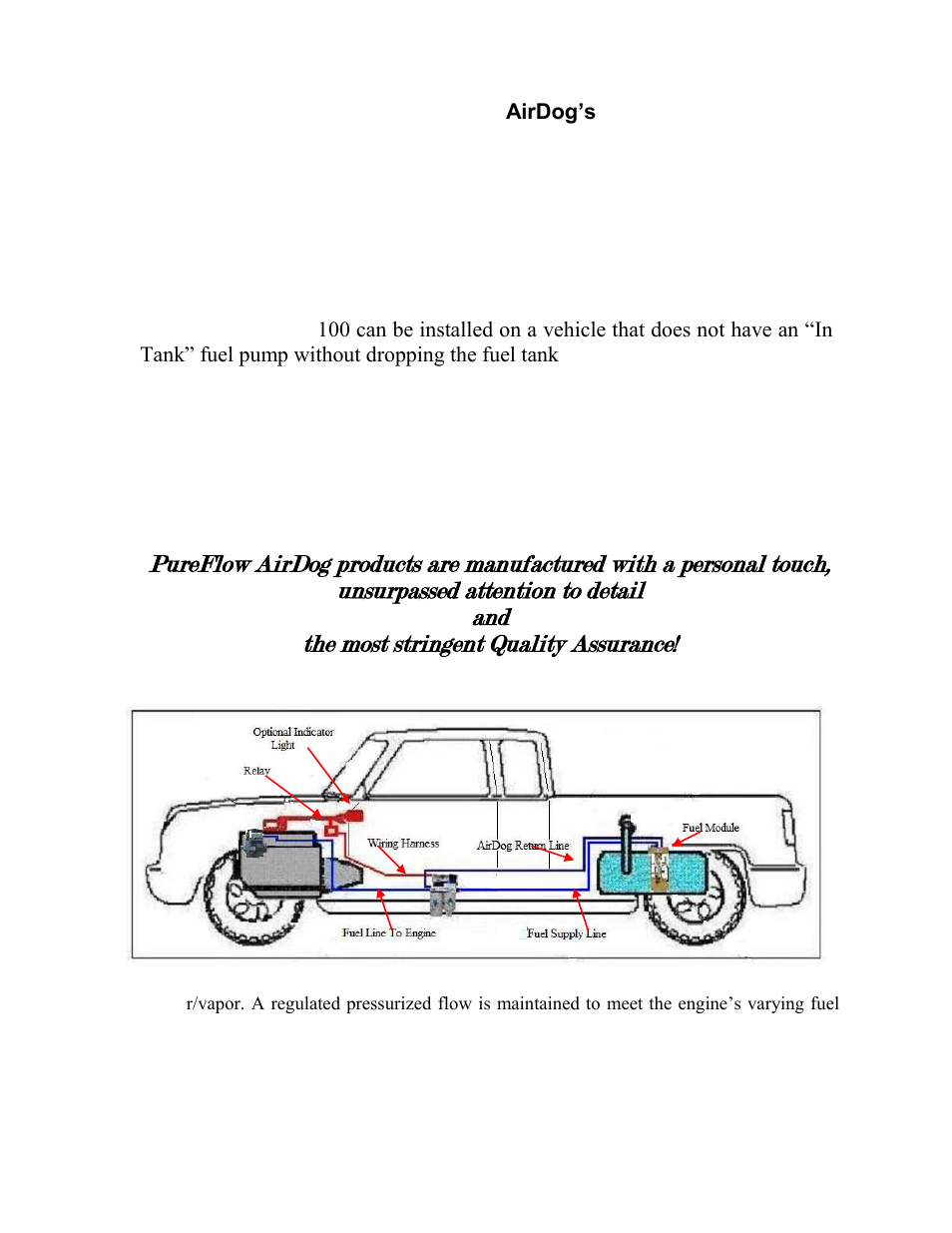 PureFlow AirDog DF-100 W/O In-Tank Fuel Pump - Dodge Cummins 1998.5-2004 User Manual | Page 3 / 24