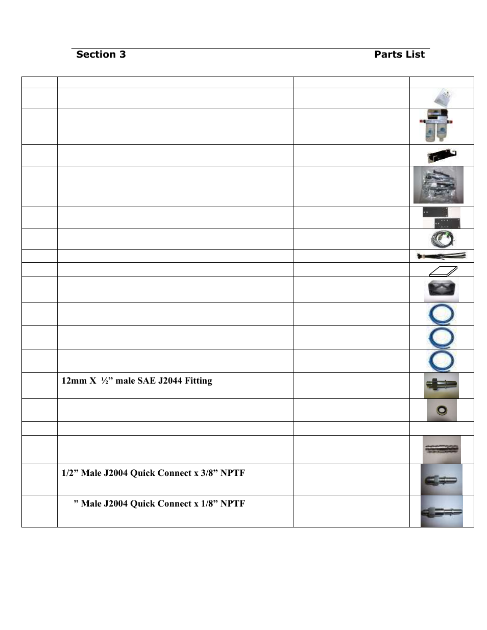 Airdog, Parts list | PureFlow AirDog DF-165 - Dodge Cummins 2005-2013 User Manual | Page 7 / 24
