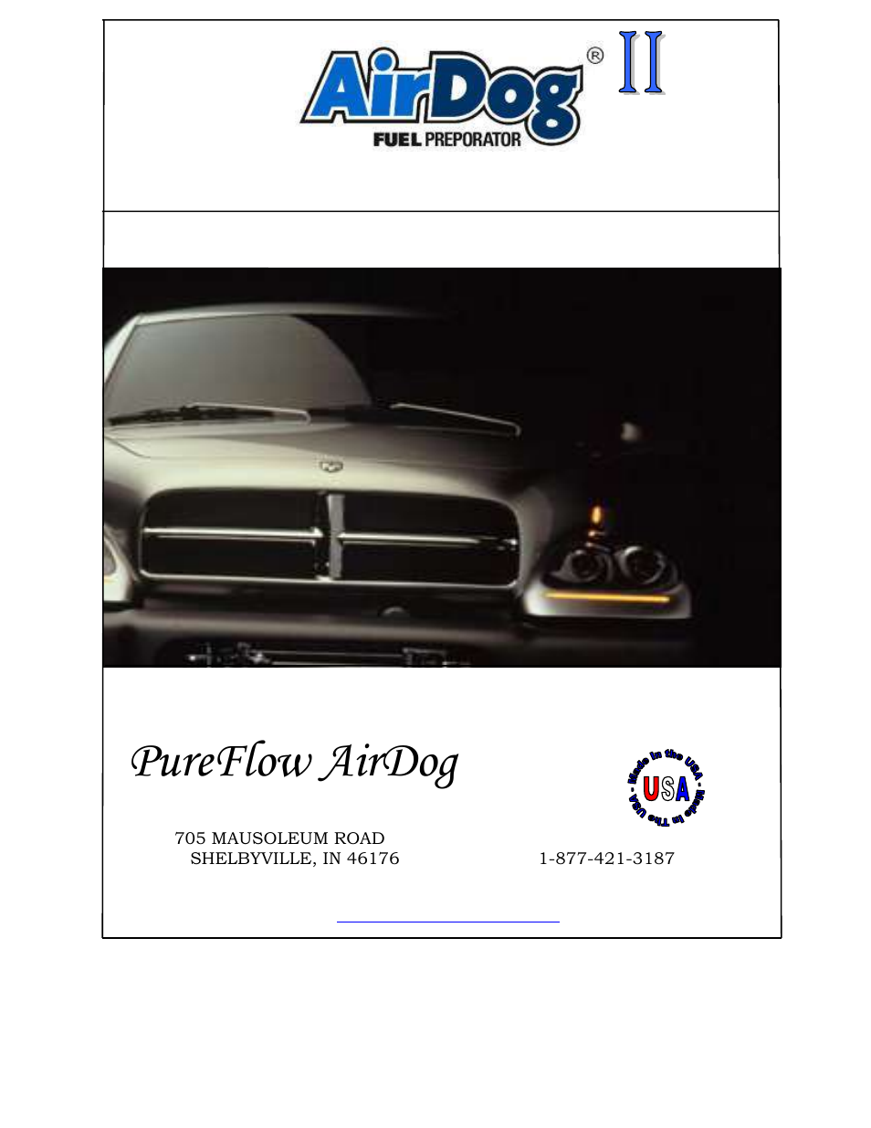 PureFlow AirDog DF-200 - Dodge Cummins 1994-1998 User Manual | 27 pages