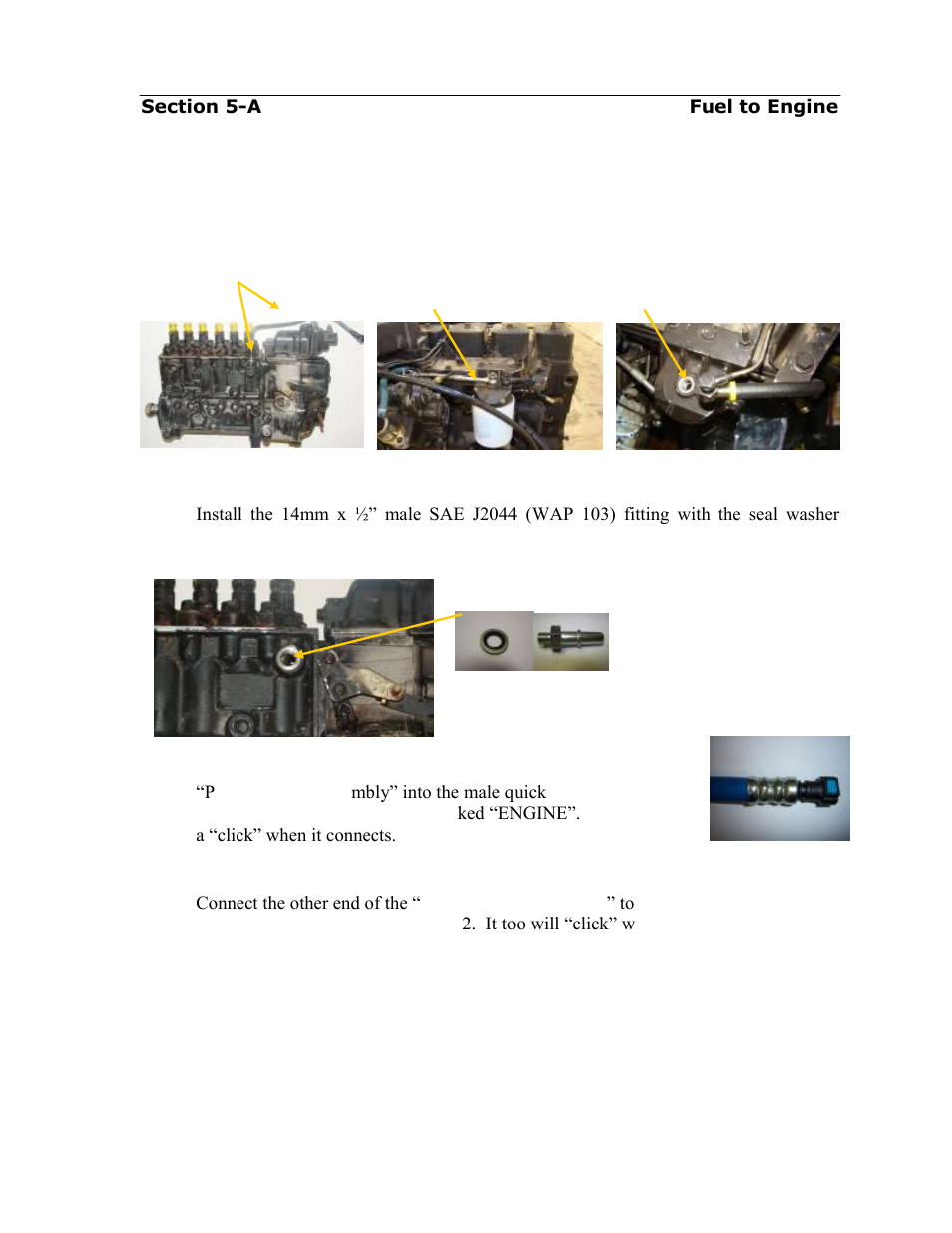 Installing the fuel supply line from the airdog, Ii to the p-7100 | PureFlow AirDog DF-200 - Dodge Cummins 1994-1998 User Manual | Page 11 / 27