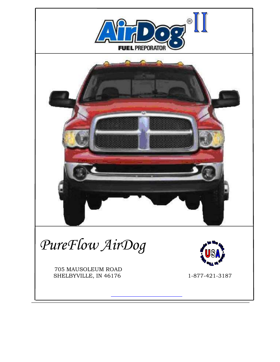 PureFlow AirDog DF-200 - Dodge Cummins 1998.5-2004 User Manual | 26 pages